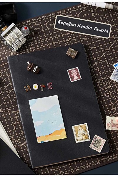 Copyder 3 Pcs. Plika Flexible Cover 80 Gr. Ivory Striped Inner Paper - 3 Colors Set 40 Sheets 80 Sheets Sports Stitched