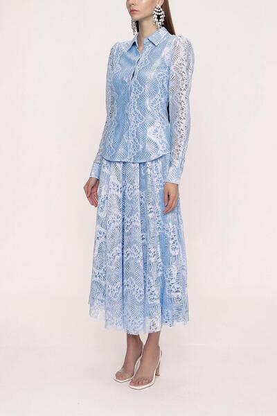 SOCIETA Blue Lace Suit 12269