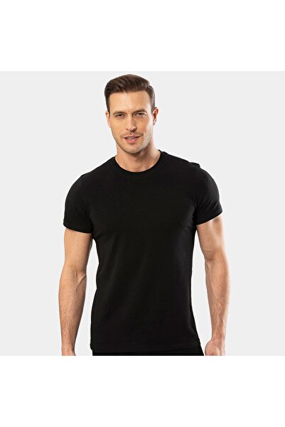Cacharel Ανδρικό κοντομάνικο μπλουζάκι 1307/Μαύρο