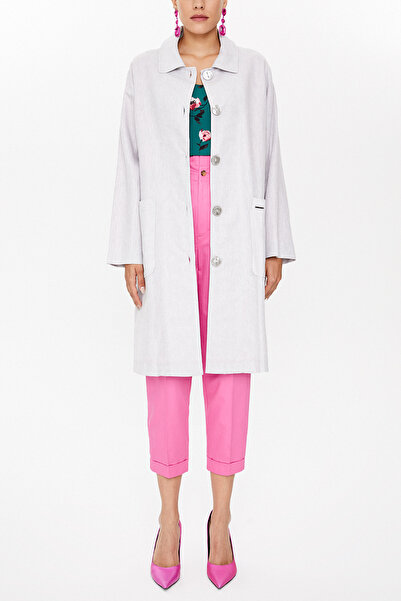 SOCIETA Bej Bol kesim yırtmaçlı kaban 30422