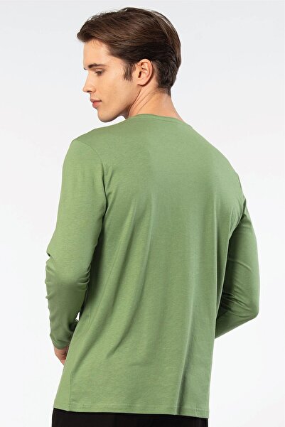 Cacharel Ανδρικό μπλουζάκι Modal Cotton Crew Neck 2242/Πράσινο