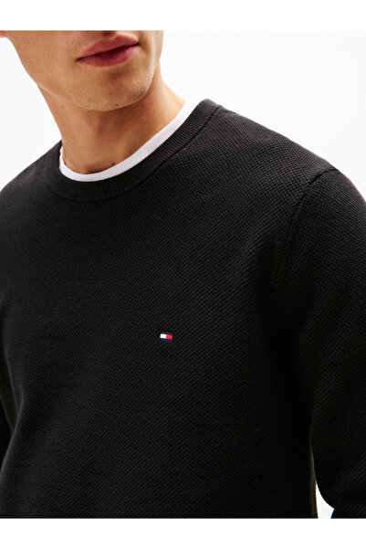 Tommy Hilfiger Erkek Siyah Kazak MW0MW36347 BDS