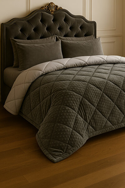 LUNGA VİTA Welsoft Double-Sided Quilt, Cotton Satin on the Inside, Soft on the Outside, Welsoft Double Size
