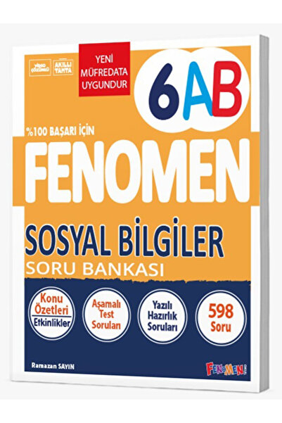 fenomen okul Fenomen 6. Sınıf Sosyal Bilgiler AB Soru Bankası
