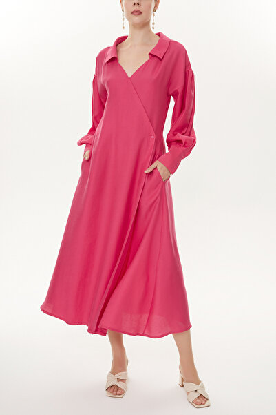 SOCIETA Midi Pleat Detailed Dress - 93404