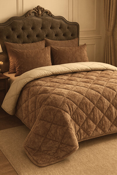 LUNGA VİTA Welsoft Double-Sided Quilt, Cotton Satin on the Inside, Soft on the Outside, Welsoft Double Size