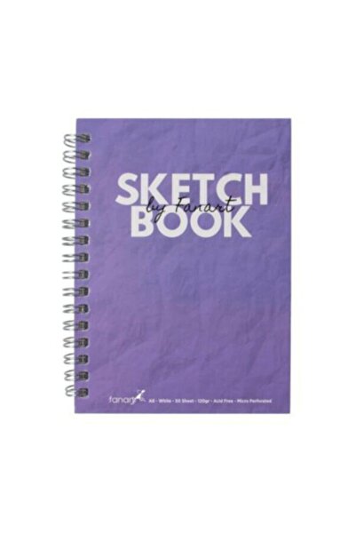 Fanart Academy Sketch Book 120 Gr Spiral 50 Yp A6 Purple 8672