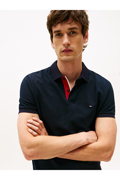 Tommy Hilfiger MB CONTRAST COLLAR CUFF REG POLO Polo Yaka T-Shirt