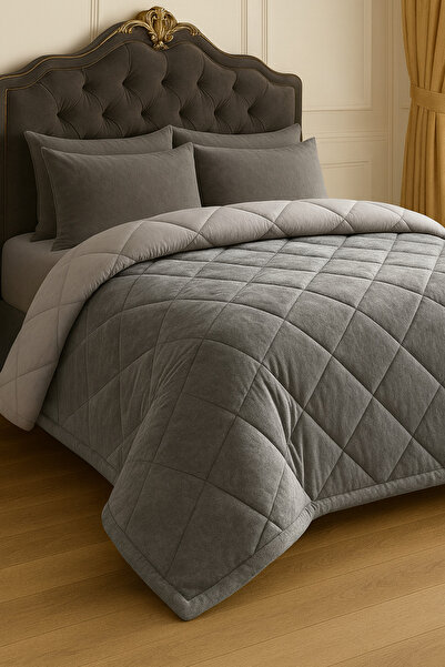 LUNGA VİTA Welsoft Double-Sided Quilt, Cotton Satin on the Inside, Soft on the Outside, Welsoft Double Size