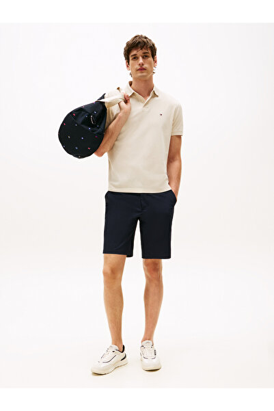 Tommy Hilfiger Erkek Ekru Polo Yaka T-Shirt MW0MW17770 ACG