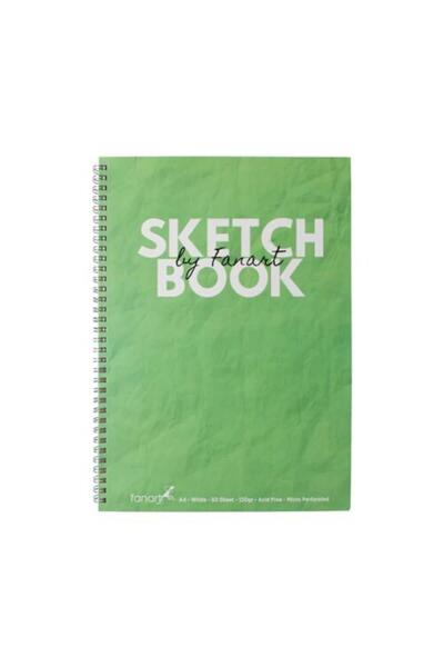Fanart Academy Sketch Book 120 Gr Spiral 50 Yp A4 Green 8673