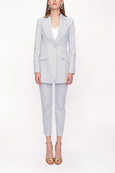 SOCIETA Açık Mavi Dar kesim ceket 61152