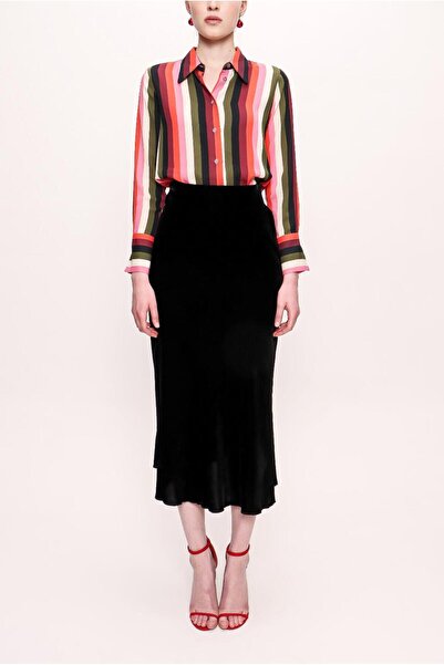 SOCIETA Siyah Anvelop Kapama Uzun Etek 81076