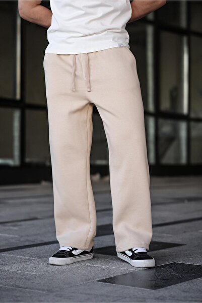 Madmext Μπεζ Άνετο Ανδρικό Φούτερ E6578