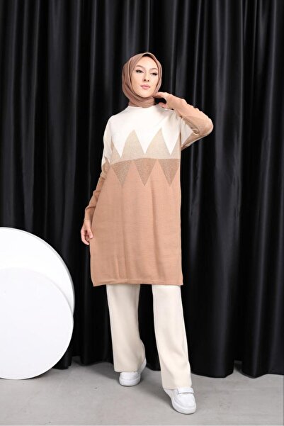 KAYA BUTİK τρικοτζάντα με παντελόνι και τονικό παντελόνι