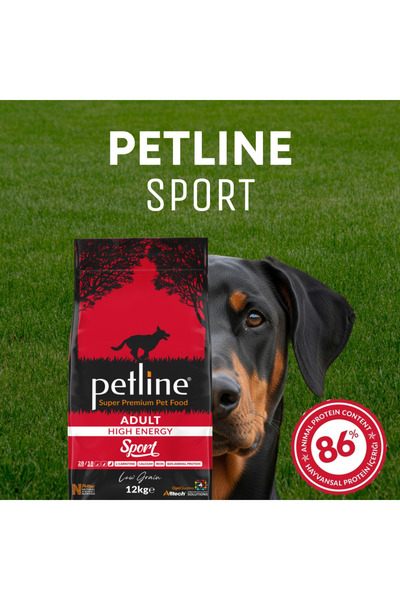 Petline Av Köpekleri Ve Büyük Irk Köpeklere Özel Sport Kuzu Etli Köpek Maması...