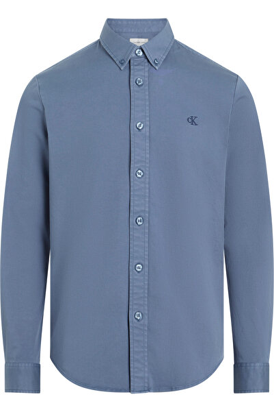 Calvin Klein GARMENT DYE COTTON TWILL SHIRT