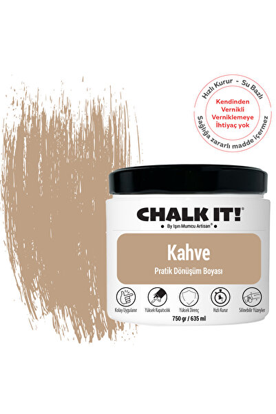 Işın Mumcu Artisan Chalk It Kendinden Vernikli Boya | Kahve