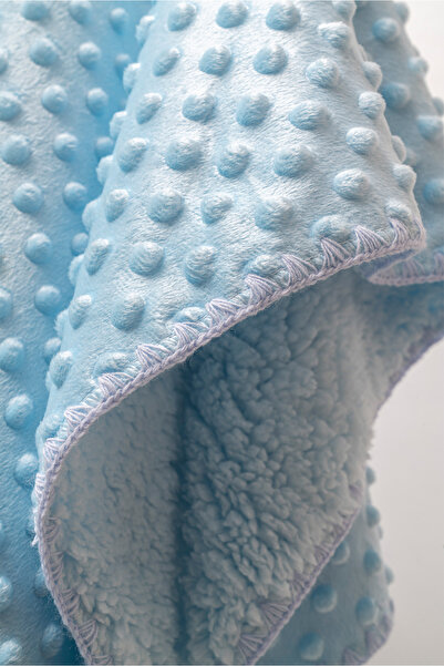 MAHFEL 100% Welsoft and Fleece Double Layer 1St Class Baby & Kids Blanket Blue