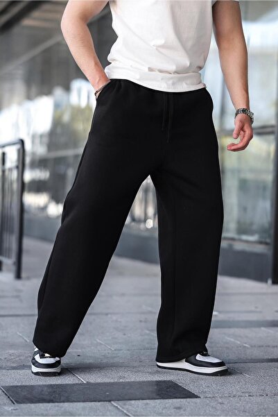 Madmext Μαύρο άνετο ανδρικό φούτερ E6578