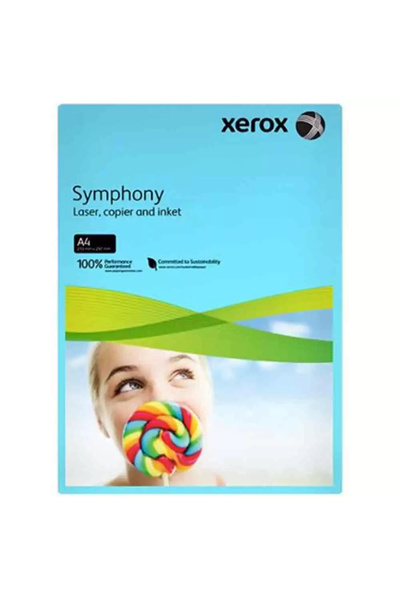 Xerox ورق تصوير ملون سيمفوني A4 أزرق متوسط ​​80 جرام 003R93968