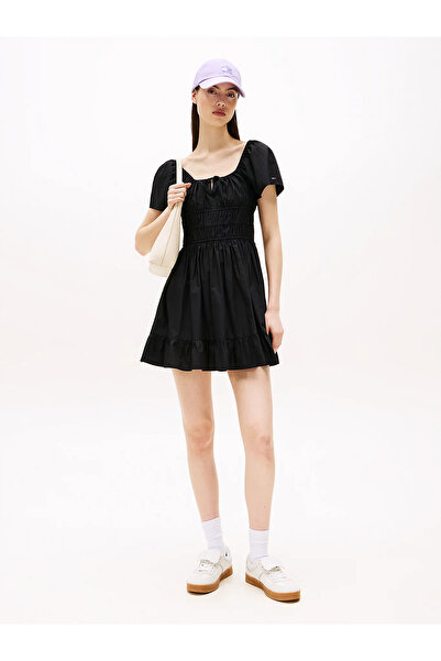 Tommy Hilfiger TJW ROUCHE MINI POPLIN DRESS EXT Elbise