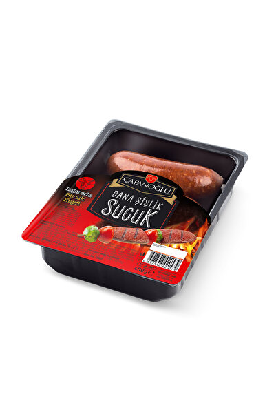 Çapanoğlu Dana Şişlik Sucuk 400 Gr Vakumlu Glutensiz Fermente Kasap Lezzeti Şişe Takılmaya Uygun Mangallık