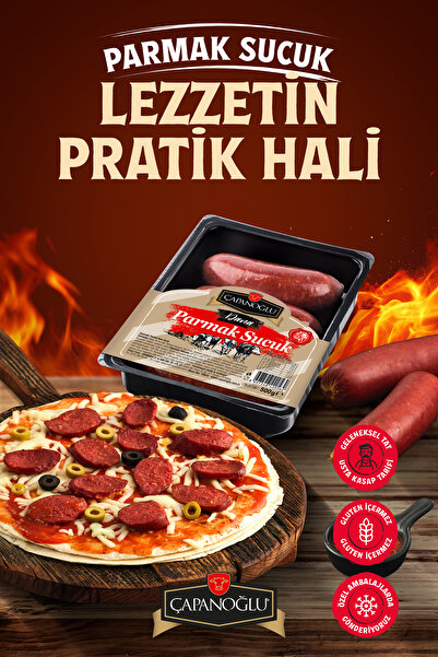 Çapanoğlu Fermente Dana Parmak Sucuk 500 Gr Küçük Boyutlu Pratik Form 4'lü Geleneksel Tat Yoğun Lezzet