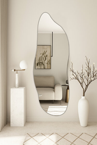 Ersan Dizayn Asimetrik Boy Aynası Aura - 4mm Şişecam Gerçek Ayna 50x157 Cm