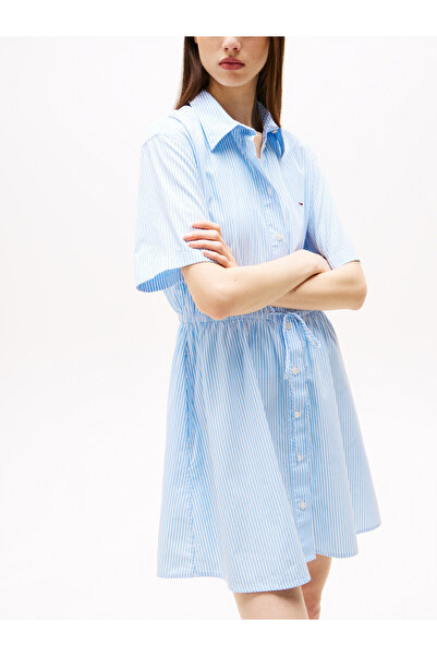 Tommy Hilfiger TJW MINI STRIPE SHIRT DRESS Elbise