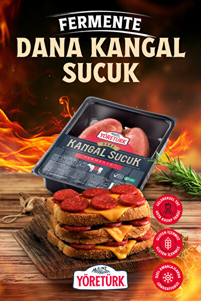Yöretürk Geleneksel Fermente Dana Kangal Sucuk 300 gr Doğal Baharatlarla Harmanlanmış Yoğun Lezzet