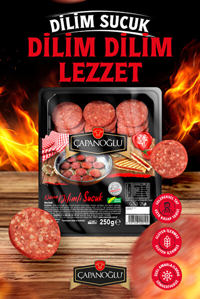 Çapanoğlu Hazır Dilimli Dana Sucuk 250 gr Fermente Edilmiş Geleneksel Kahvaltılık Pratik Lezzet