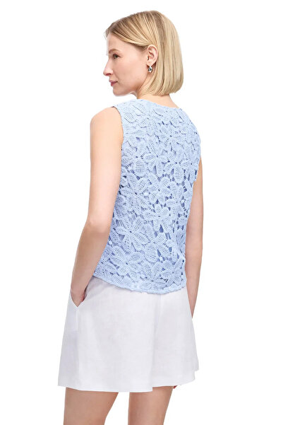 Perspective Bluză cu decolteu în formă de bicicletă Primos Baby Blue