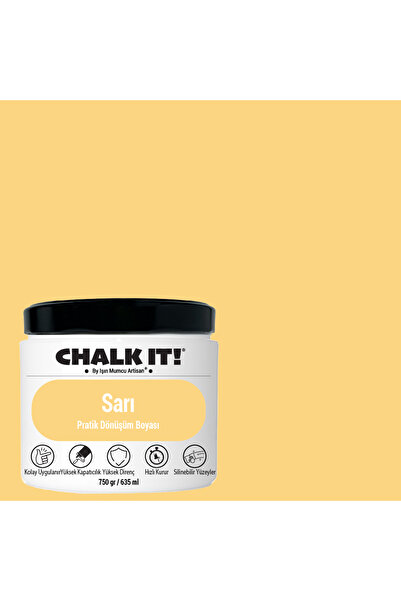 Işın Mumcu Artisan Chalk It Kendinden Vernikli Boya | Sarı