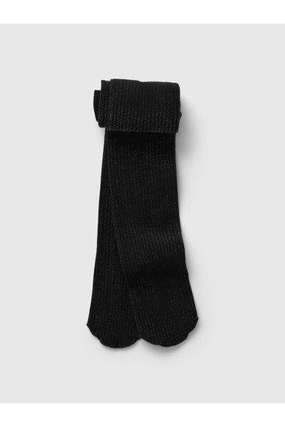 GAP Kız Çocuk Siyah Sim Detaylı Külotlu Çorap