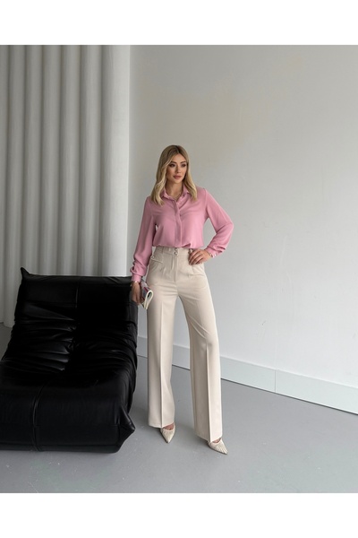 VUNTAL Çift Düğmeli Şık Pantolon