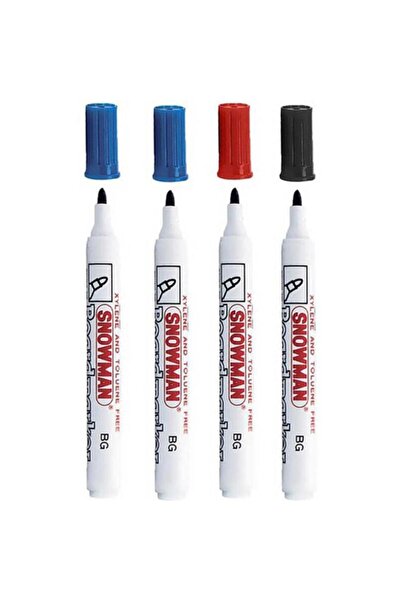 Snowman Bg-12 K Tahta Kalemi Kırmızı - 2 Mavi - Siyah