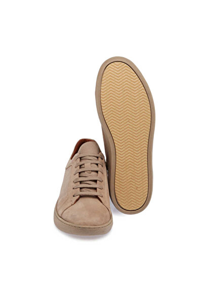 Tergan Vizon Hakiki Nubuk Deri Erkek Sneaker - E24I1AY56825-A65
