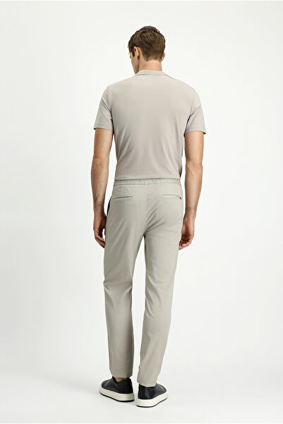 Kiğılı Slim Fit Dar Kesim Likralı Beli Lastikli İpli Pantolon