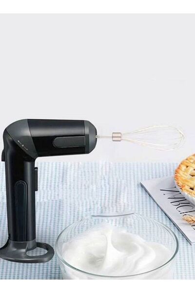 Generic Rechargeable Hand Mixer 2200MAH Black
