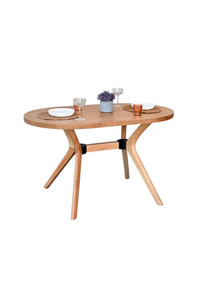 Woodenbend Leny Ahşap Masa Sandalye Takımı 80x130 cm | 4 Sandalyeli | İskandinav Bohem Tarz Ürün Açıklaması