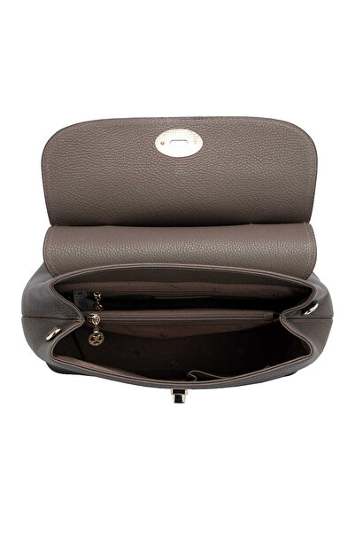 Tergan Bej Hakiki Deri Kadın El Çantası - S25Y1BC79121-B73