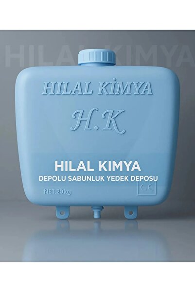 hilal kimya Sistem central de distribuire a săpunului 20lt cu apăsare de jos 2 robinete albastru