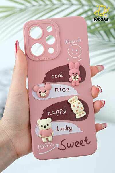 Fibaks غطاء ريدمي 12 4g متوافق مع ريدمي 12 4g مصمم بنقوش الكاميرا محمي بغطاء ...