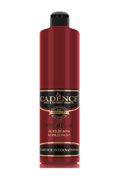 Cadence Boya Crimson Kırmızı Akrilik Boya - Cadence Premium Akrilik Boya 4350 Crimson Kırmızı 500ML