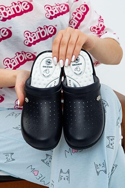 Moda Devrin نعل داخلي تشريحي باللون الأزرق الداكن من Sabo Doctor Cook Hospital Kitchen Slippers