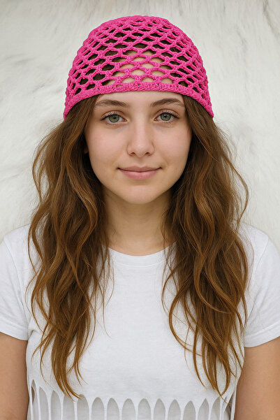 HAPPY HANDMADE قبعة كليوباترا/قبعة شبكية/قبعة صيفية/قبعة كروشيه/شبكة دهنية/هدية