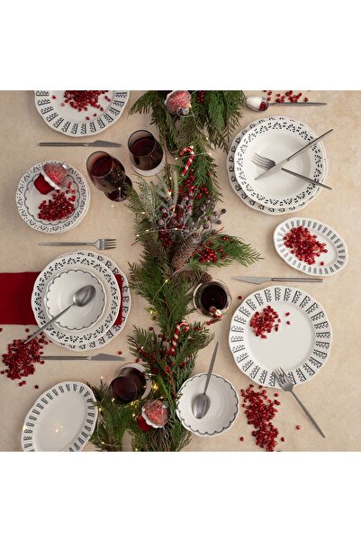 Mudo Home Black Pearl 2-Piece Boat Plate Set