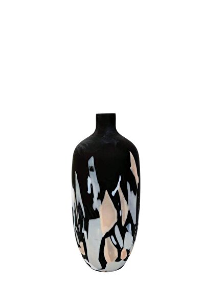 Vitale SİYAH CAM VAZO 18X38CM