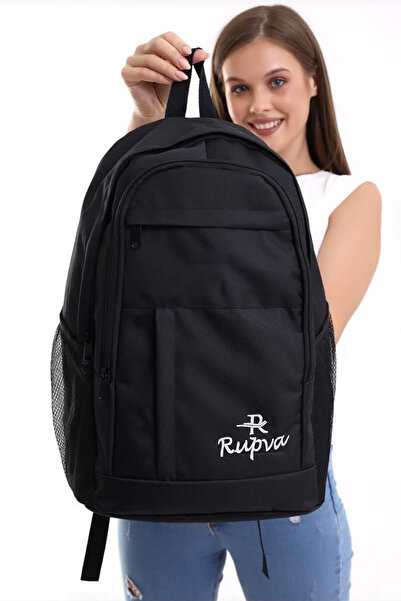 Rupva حقيبة ظهر مدرسية رياضية متعددة الأقسام للرجال والنساء للجنسين باللون ال...